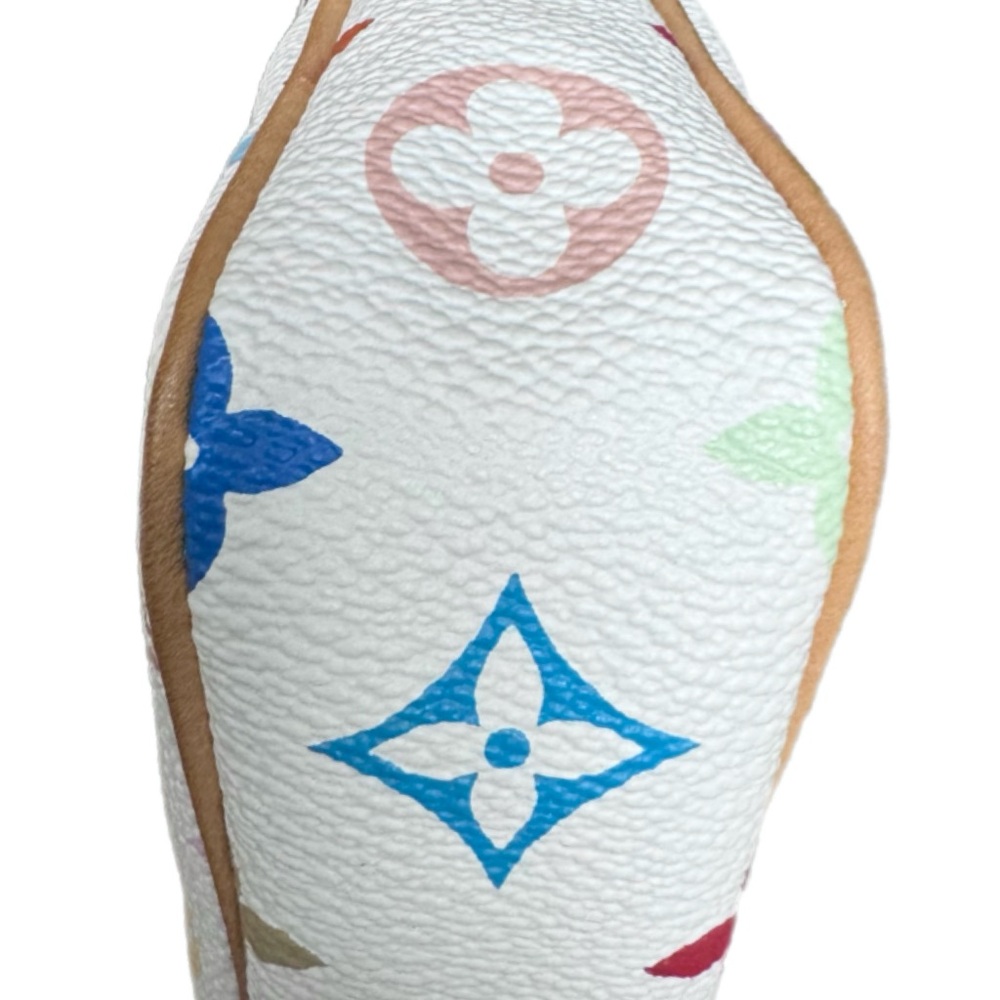 💞VINTAGE LOUIS VUITTON x MURAKAMI 1st-Gen White Multicolor Monogram Pochette🌈 - Picture 9 of 15